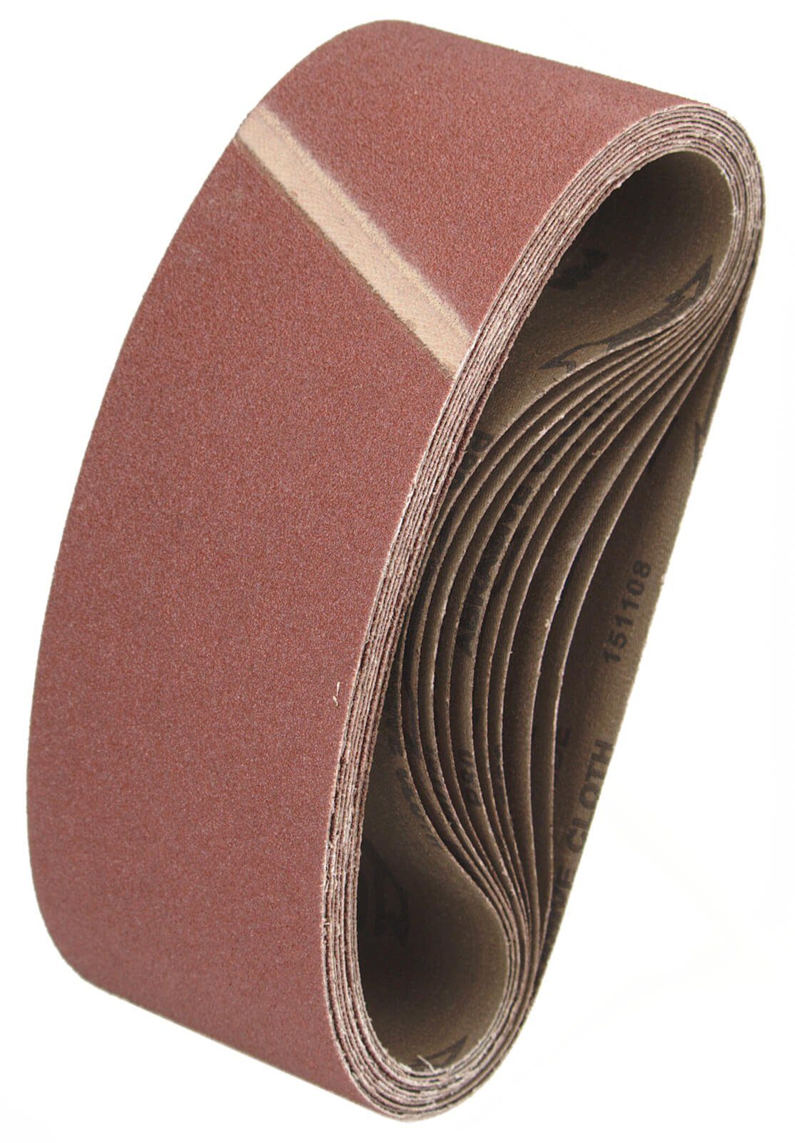 Eckra Schleifscheibe 10 Schleifbänder 100x610mm Korn 320 Holz, Metall, für Bandschleifer