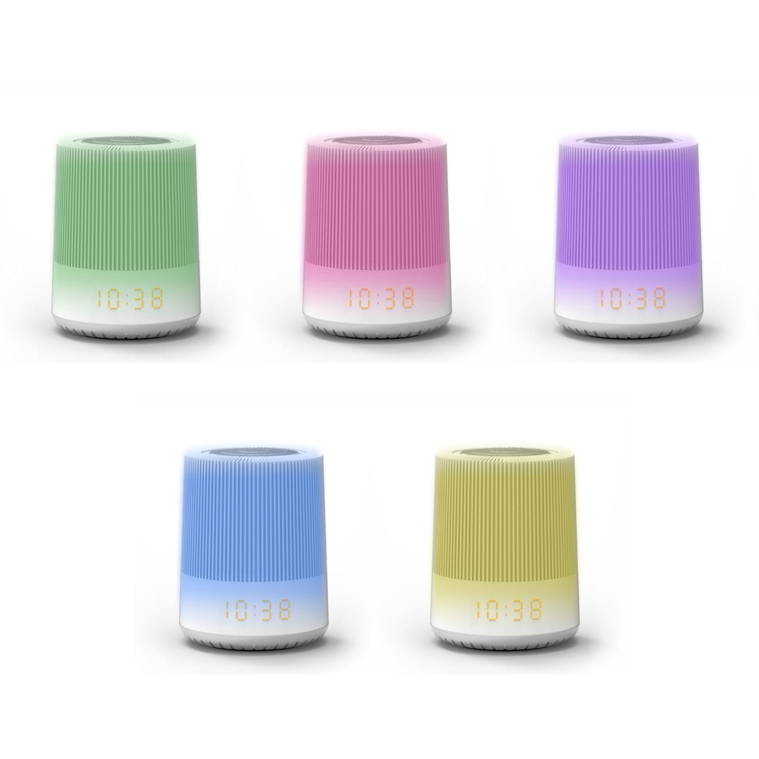 Soundmaster UR230WE Radiowecker Naturklänge LED-Farbwechsel Leseleuchte dimmbar Uhrenradio