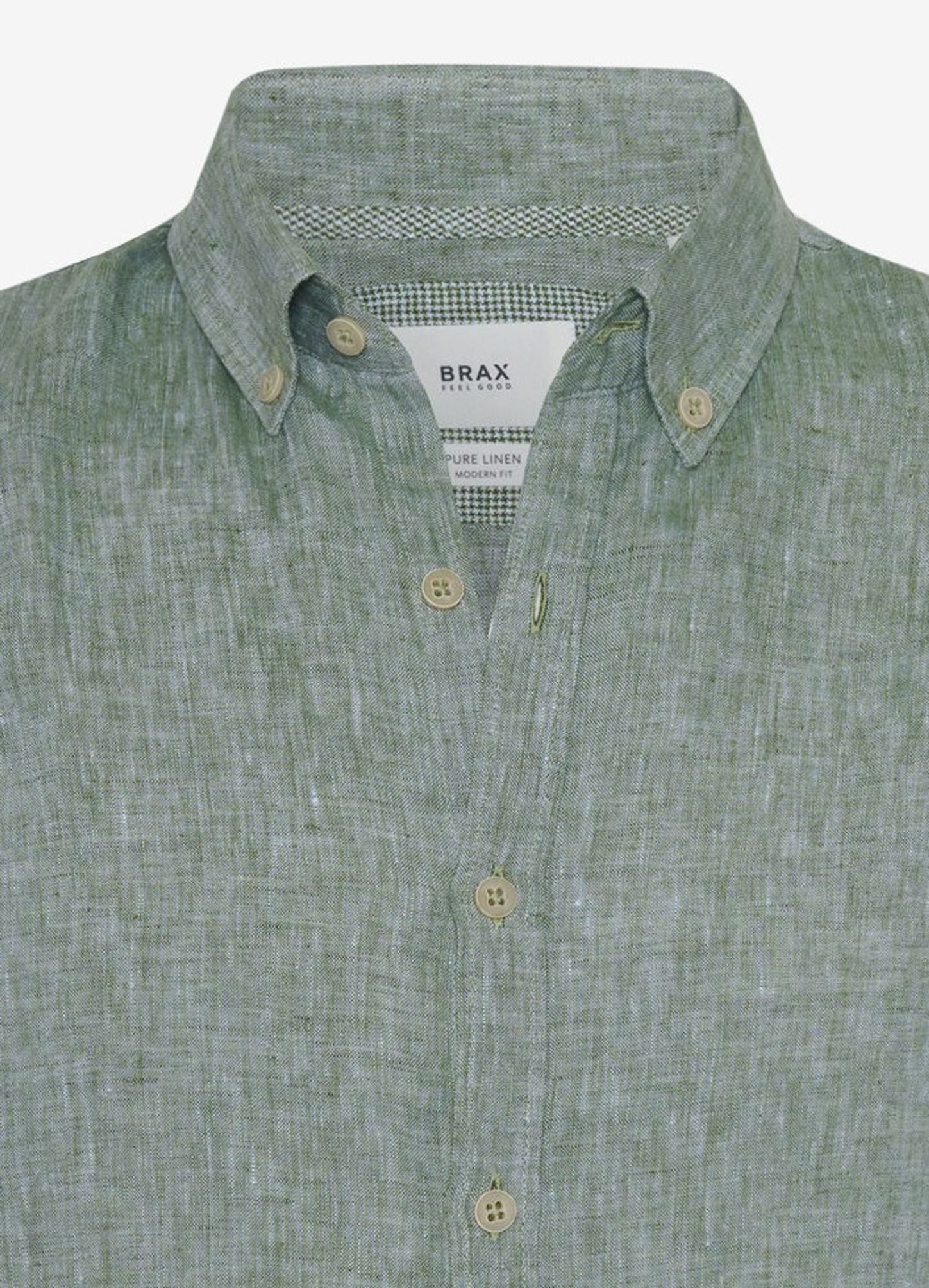 Brax Langarmhemd 44-3508 Leinenhemd
