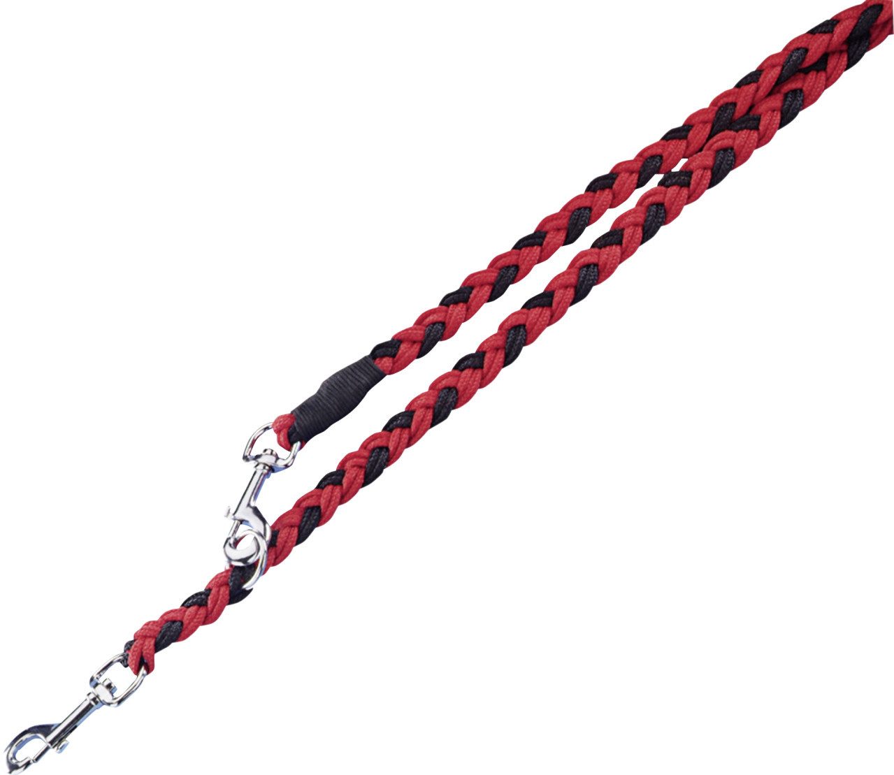 Nobby Hundeleinen-Führungsstange Nobby Führleine geflochten rot/schwarz 200 cm
