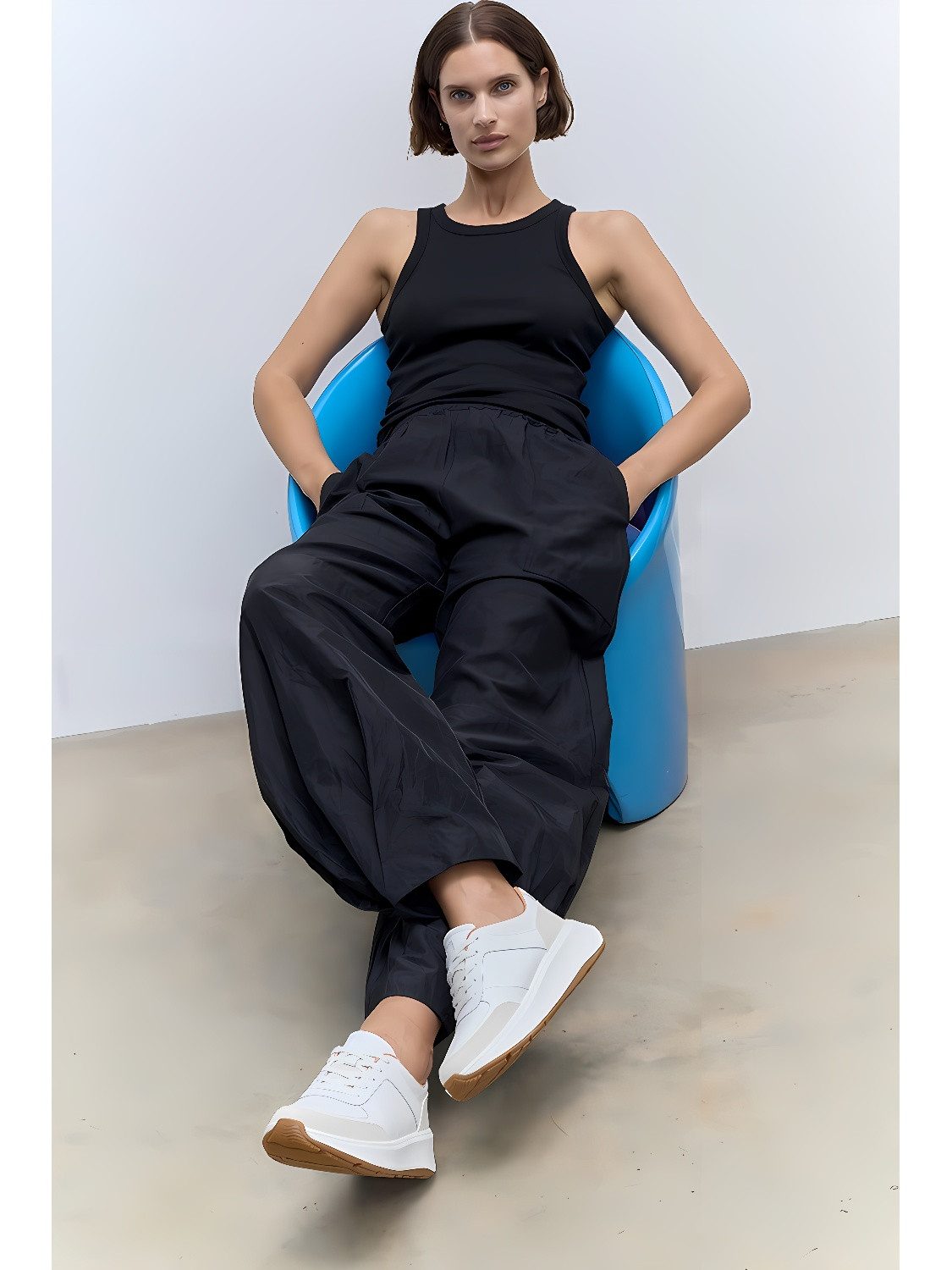 Fitflop F-Mode Leather/Suede Flatform Sneakers Sneaker