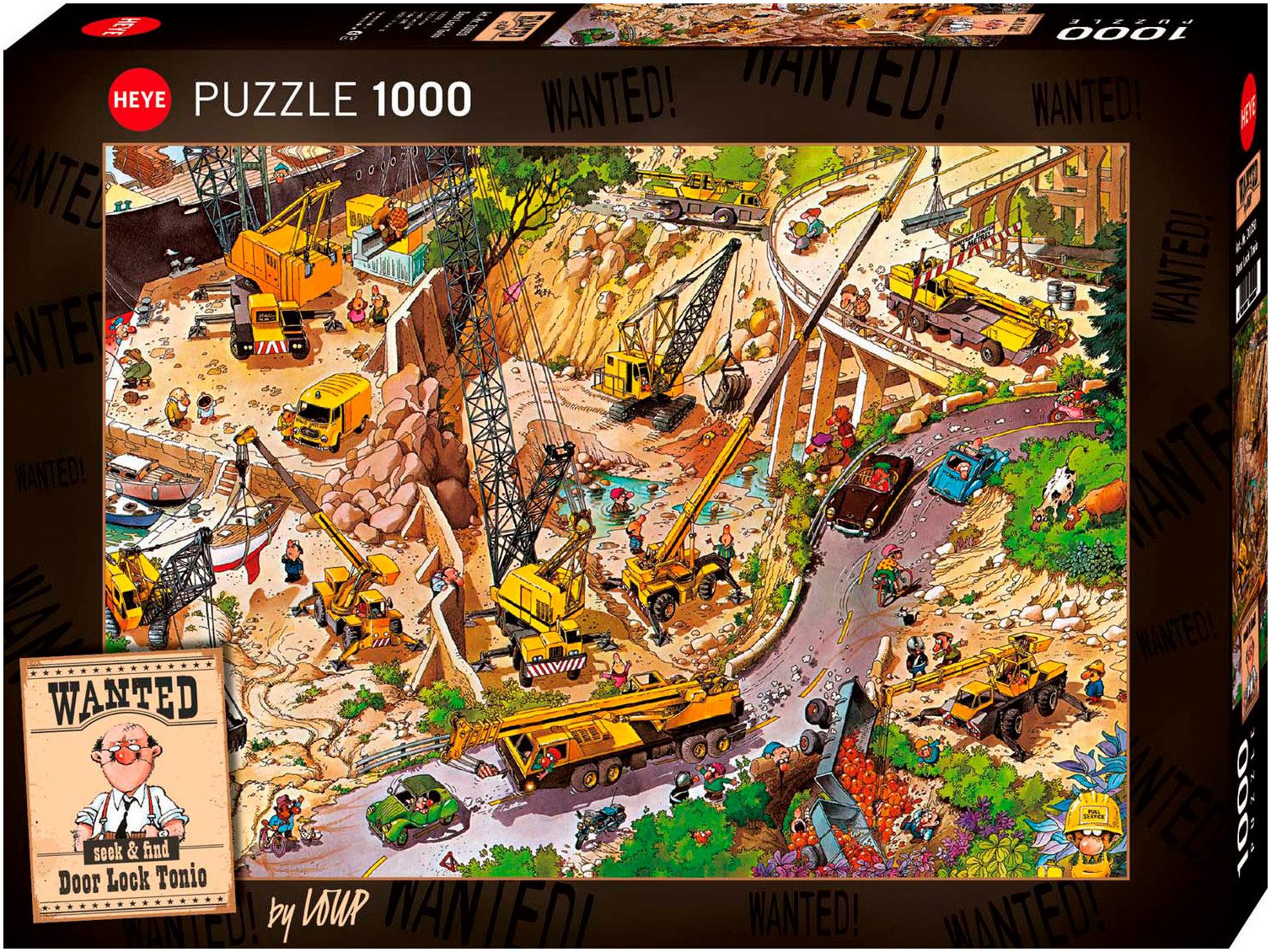 HEYE Puzzle Lock Tonio / Wanted!, 1000 Puzzleteile, Made in Germany günstig online kaufen
