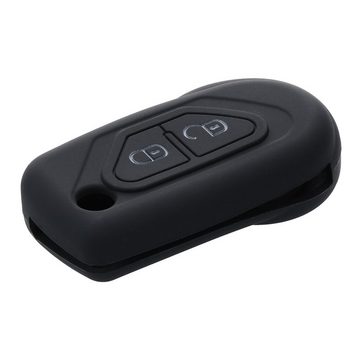 kwmobile Schlüsseltasche Autoschlüssel Silikon Hülle für Citroen DS3 C3 (1-tlg), Schlüsselhülle Schlüssel Case Cover
