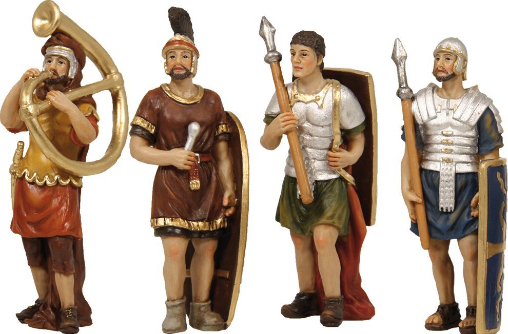 FADEDA Krippenfigur 4x FADEDA Passionsfiguren: 4 Soldaten, Höhe in cm: 9 (4 St) | Weihnachtskrippen