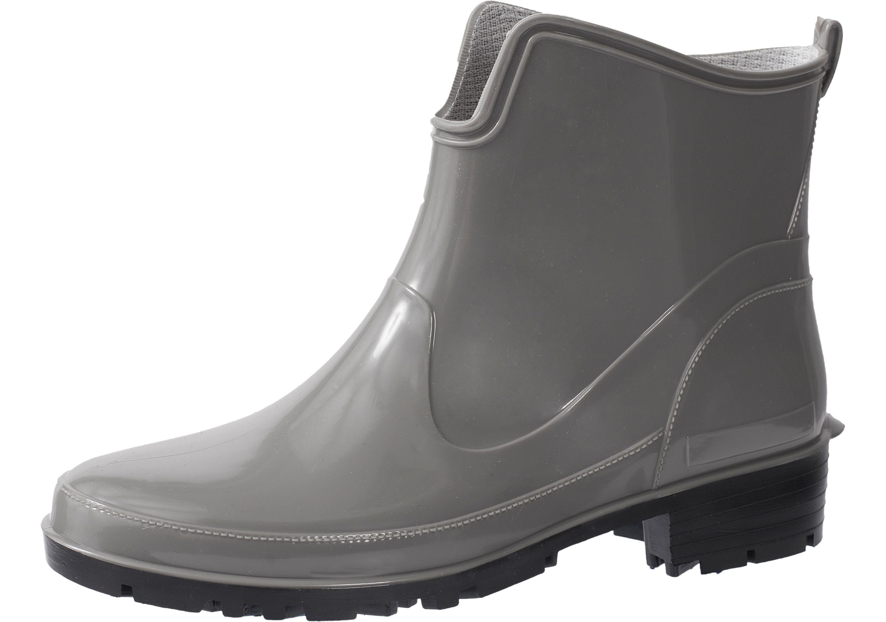 Ladeheid Gummistiefeletten LA-930 kurze Boots für Frauen Gummistiefel Damen wasserfest und bequem