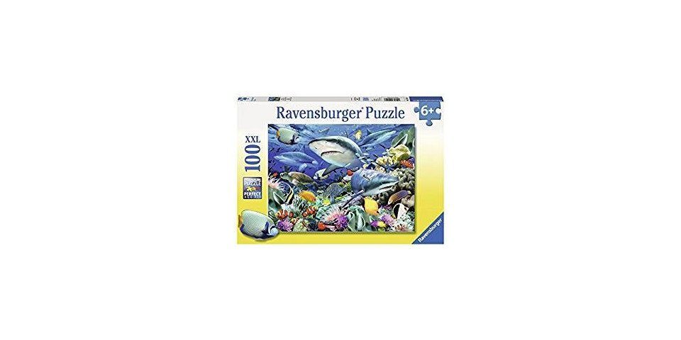 Ravensburger Puzzle Kinderpuzzle 100 XXL Teile - Riff der Haie, Puzzleteile günstig online kaufen