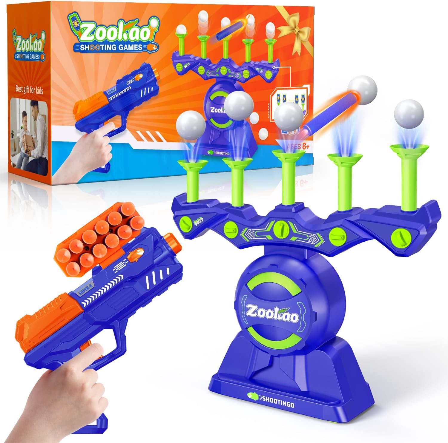 Rolipo Blaster Hover Spielzeug Pistole für Nerf Gun Zielscheibe, Ab 6-12 Jahre Junge, Weihnachten Geburtstags Geschenke - Indoor & Outdoor Spiele für Kinder