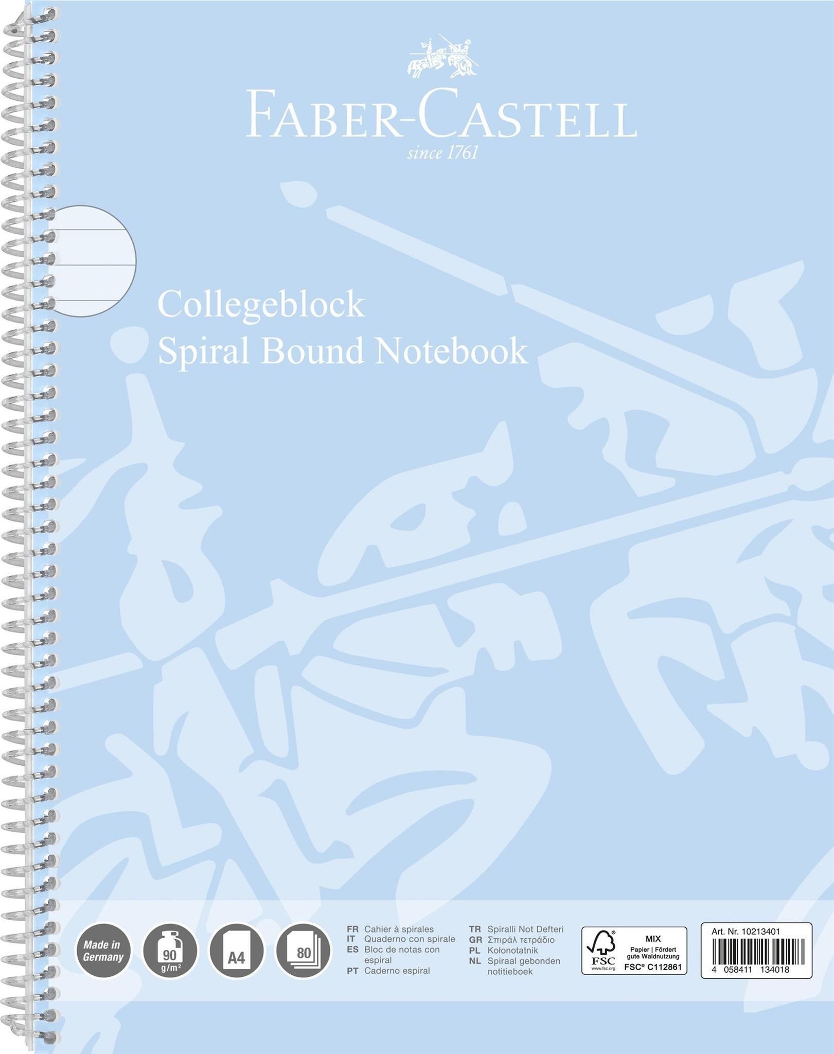 Faber-Castell Collegeblock Faber Castell Collegeblock A4 80 Blatt Lin. 27 90g/m²