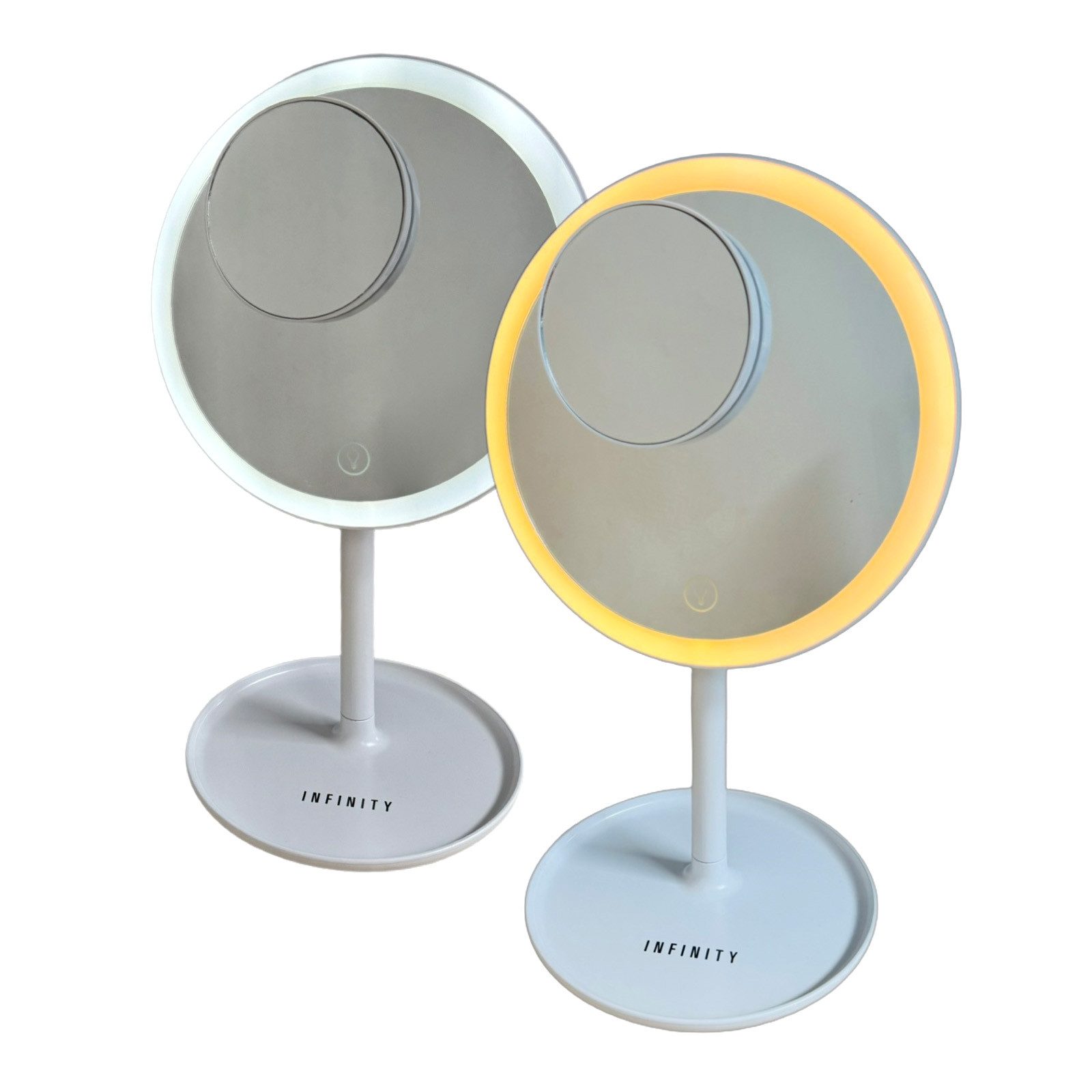 HAC24 Kosmetikspiegel Akku Schminkspiegel Spiegel Beleuchtet (1-St), ⌀ 17,4 günstig online kaufen