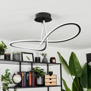 hofstein Deckenleuchte »Lorgnano« dimmbare Deckenlampe aus Metall/Kunststoff in Schwarz/Weiß, CCT 2700-5500 Kelvin, m. Fernbedienung, dimmbar/ änderbar, LED, 4700 Lumen