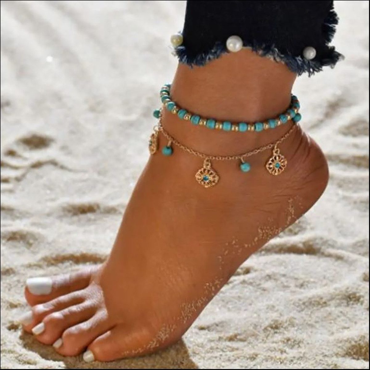 KARMA Fußkette mit Anhänger Fußkettchen mit günstig online kaufen
