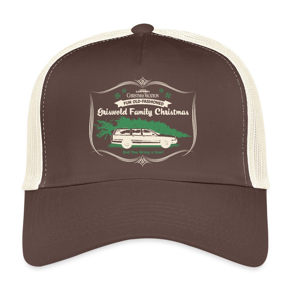 Spreadshirt Trucker Cap Schöne Bescherung Hast Du Eine Säge Mitgebracht Trucker Cap (1-St)