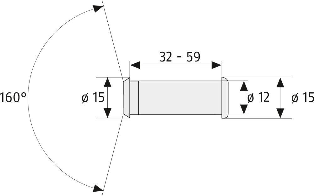 Thumbnail - ABUS Türspion Abus Türspion 2160 N SB