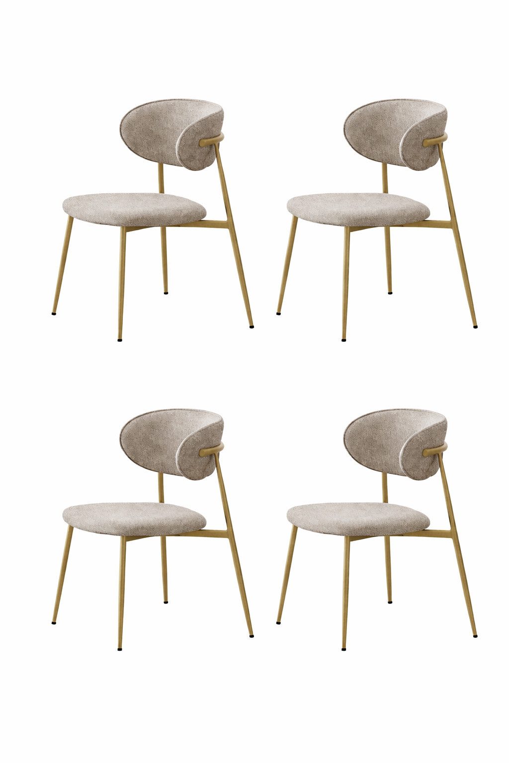 JVmoebel Esszimmerstuhl Polsterstühle mit modernem Design und hohem Komfort (4 St)