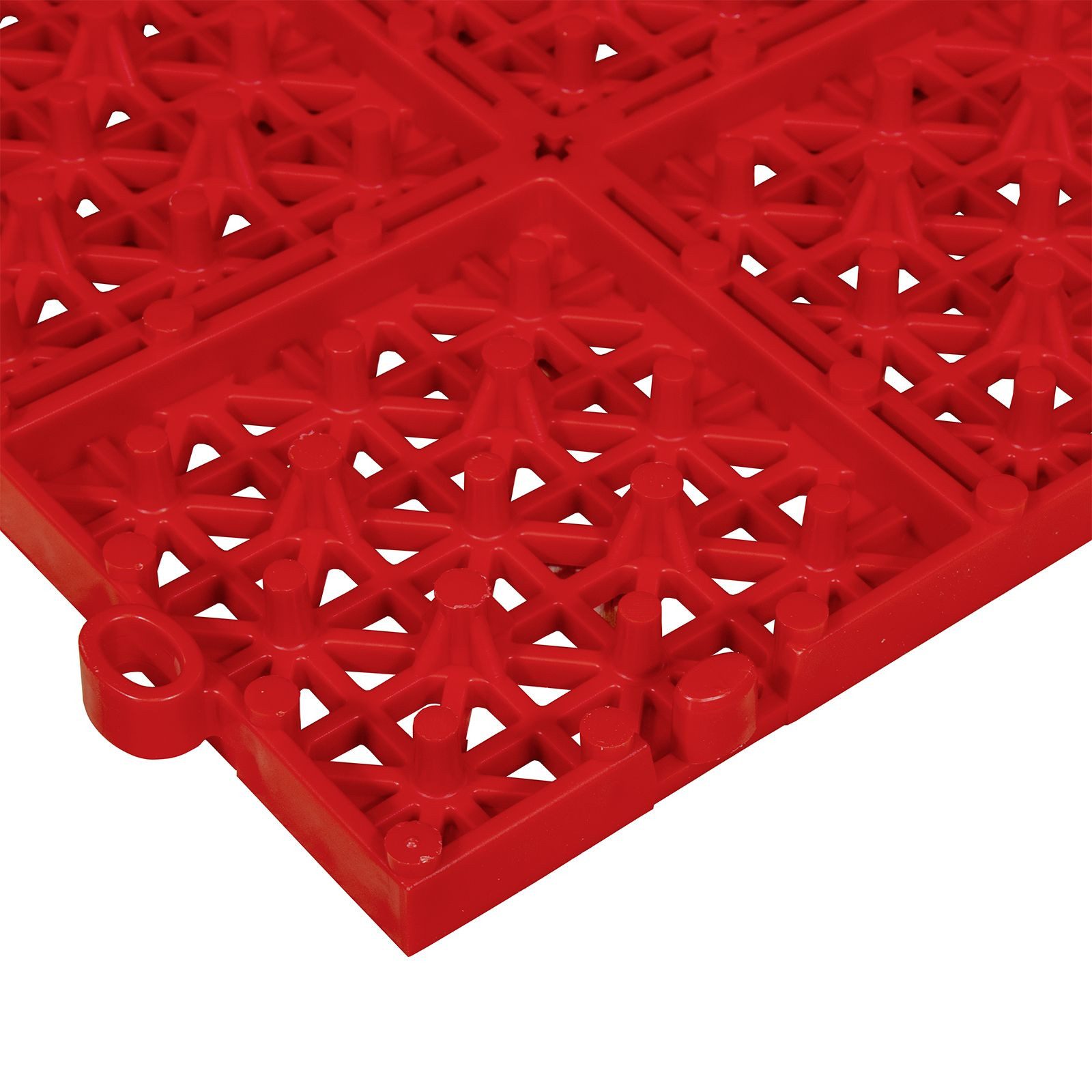 Fixkraft Bodenfliese 11x Bodenfliese 1 m², Terrassenfliese Werkstattboden Rot, Kunststoff 30x30, Rot