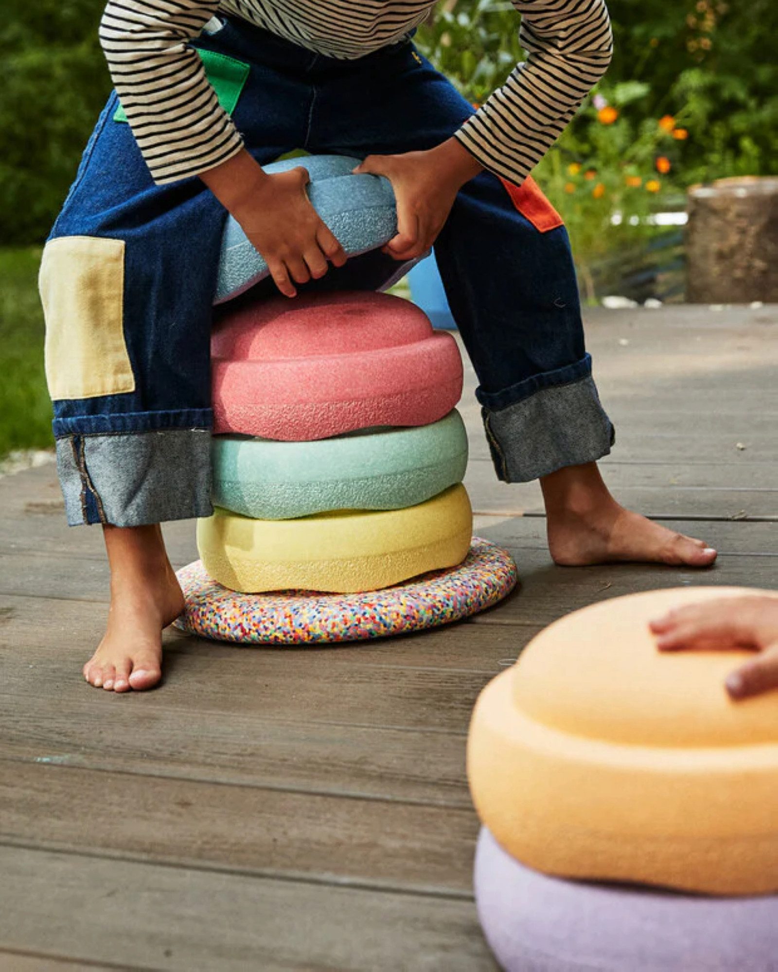 Stapelstein Kinderhocker Stapelstein® Rainbow Set