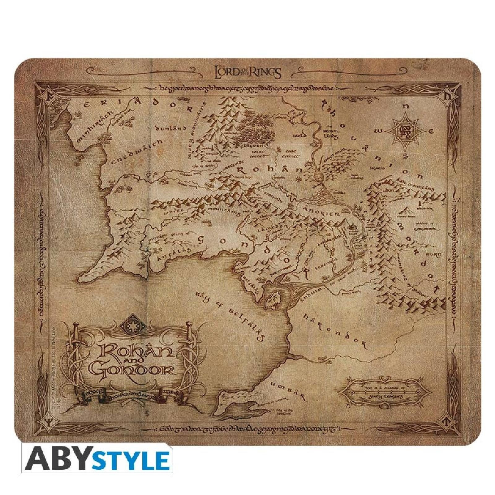 ABYstyle Merchandise-Figur LORD OF THE RINGS - Flexible mousepad - Rohan & Gondor map