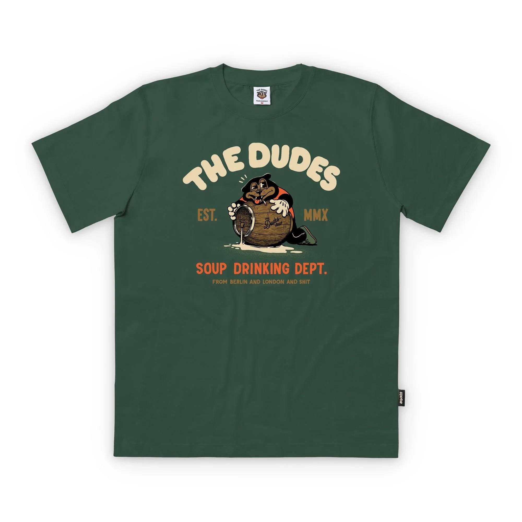 The Dudes T-Shirt T-Shirt The Dudes Soup Drinking (1-tlg) Großer "The Dudes" Logo-Print auf der Vorderseite