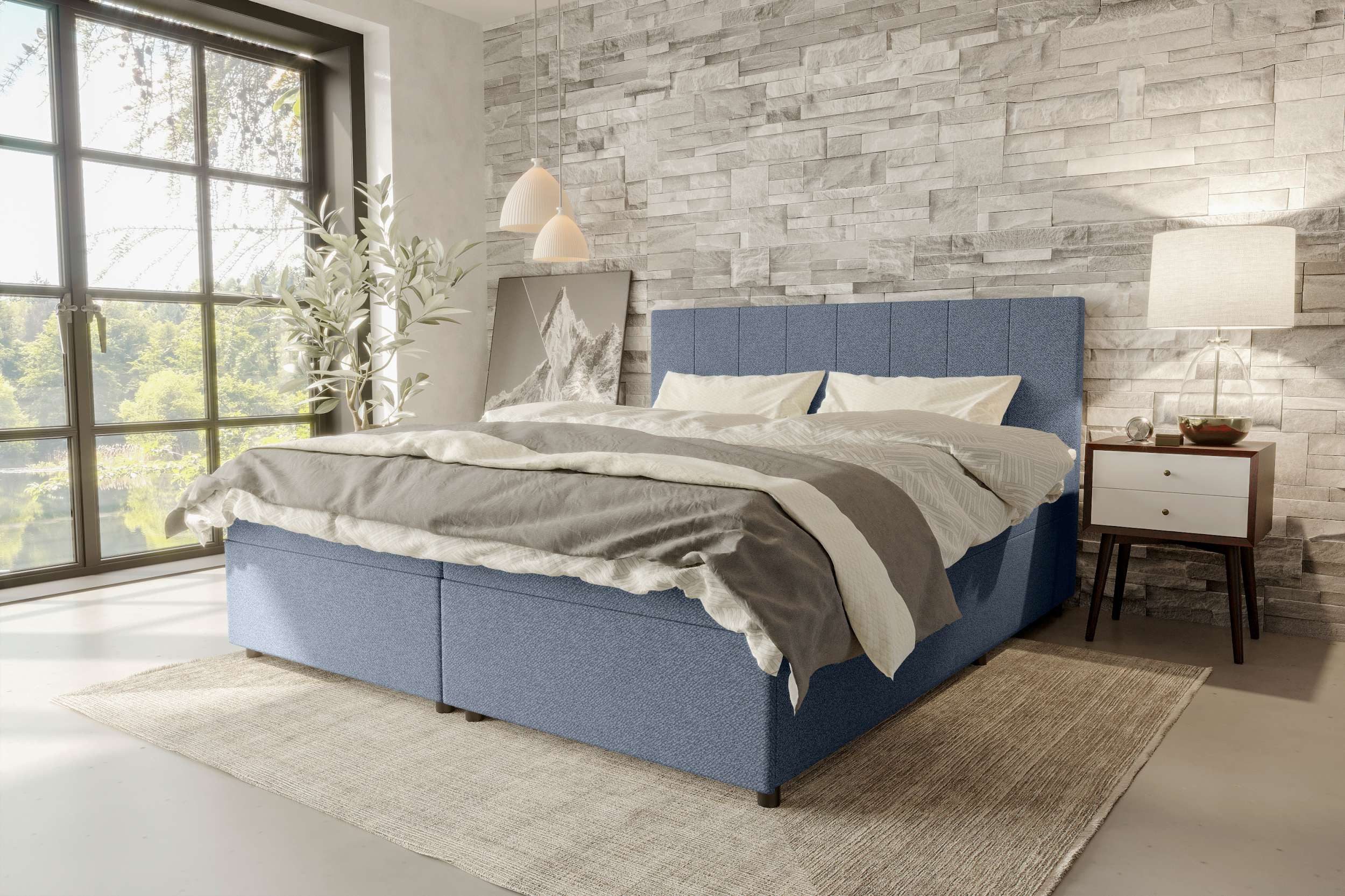 99rooms Boxspringbett Kira (Schlafzimmerbett, Bett), Frontauszüge günstig online kaufen