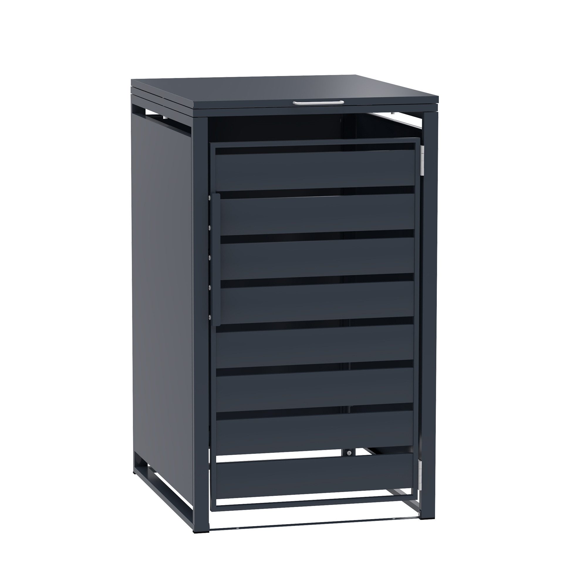 GARLIVO Mülltonnenbox Thymian Mülltonnenbox 1er 240L - wetterfest und langlebig, Verschließbare Mülltonnenverkleidung -modernes Design als Sichtschutz