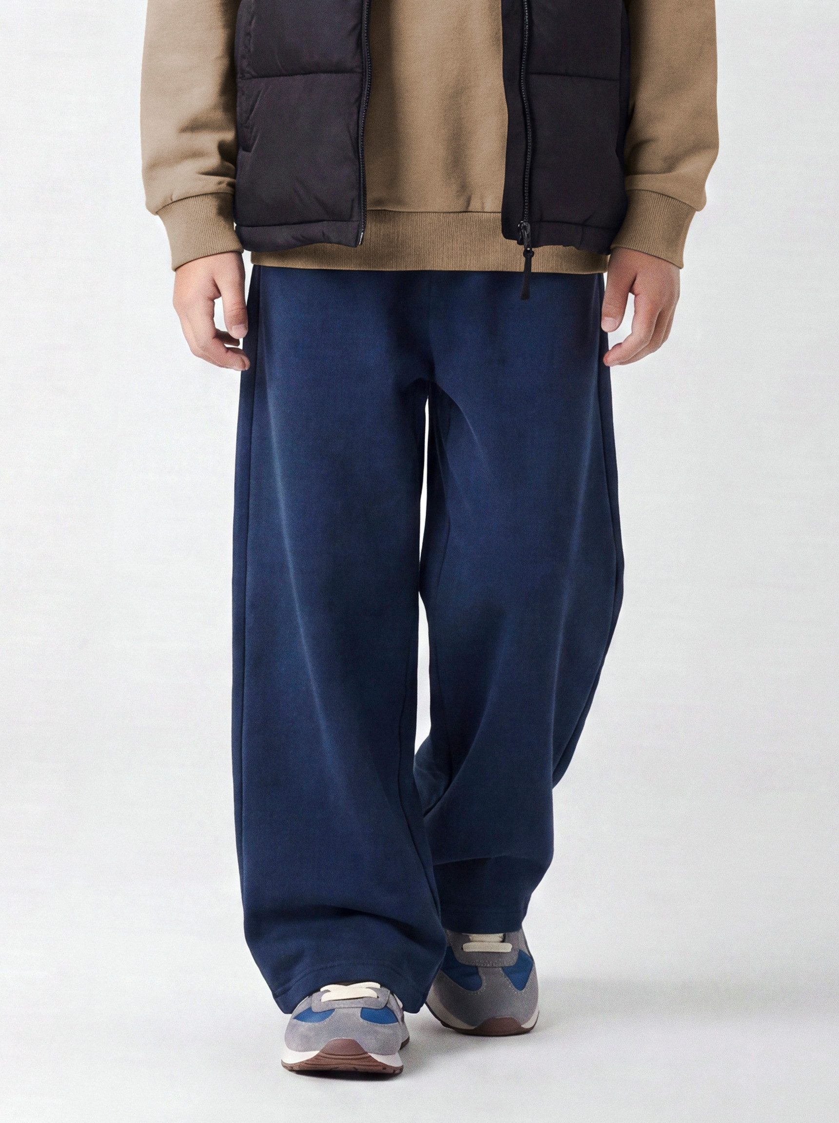 Name It Sweathose NKMNASIR WIDE SWE PANT BRU NOOS Baumwollmischung, wide fit
