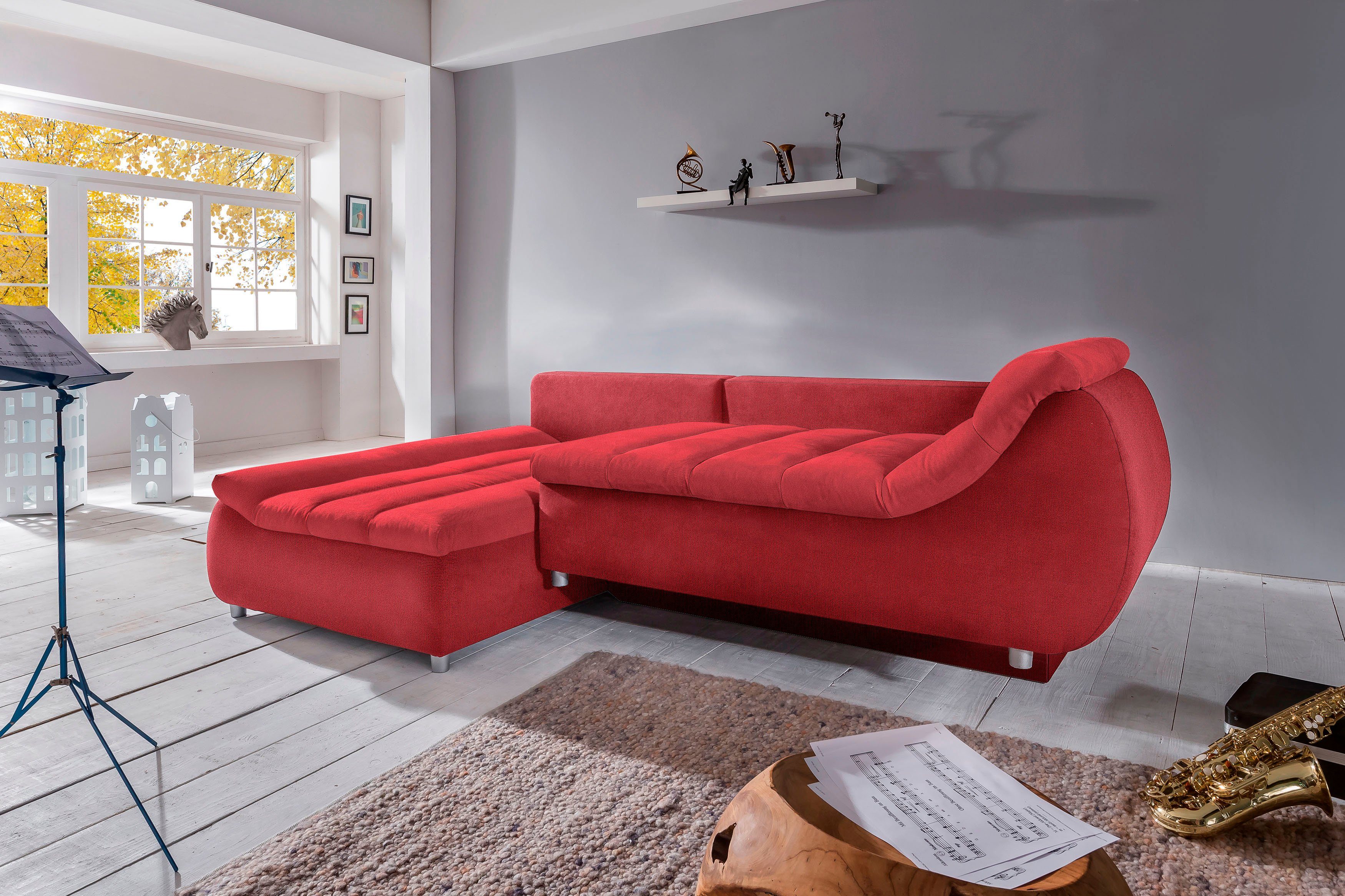 INOSIGN Ecksofa Imola, bequem, aktuelle Steppung günstig online kaufen