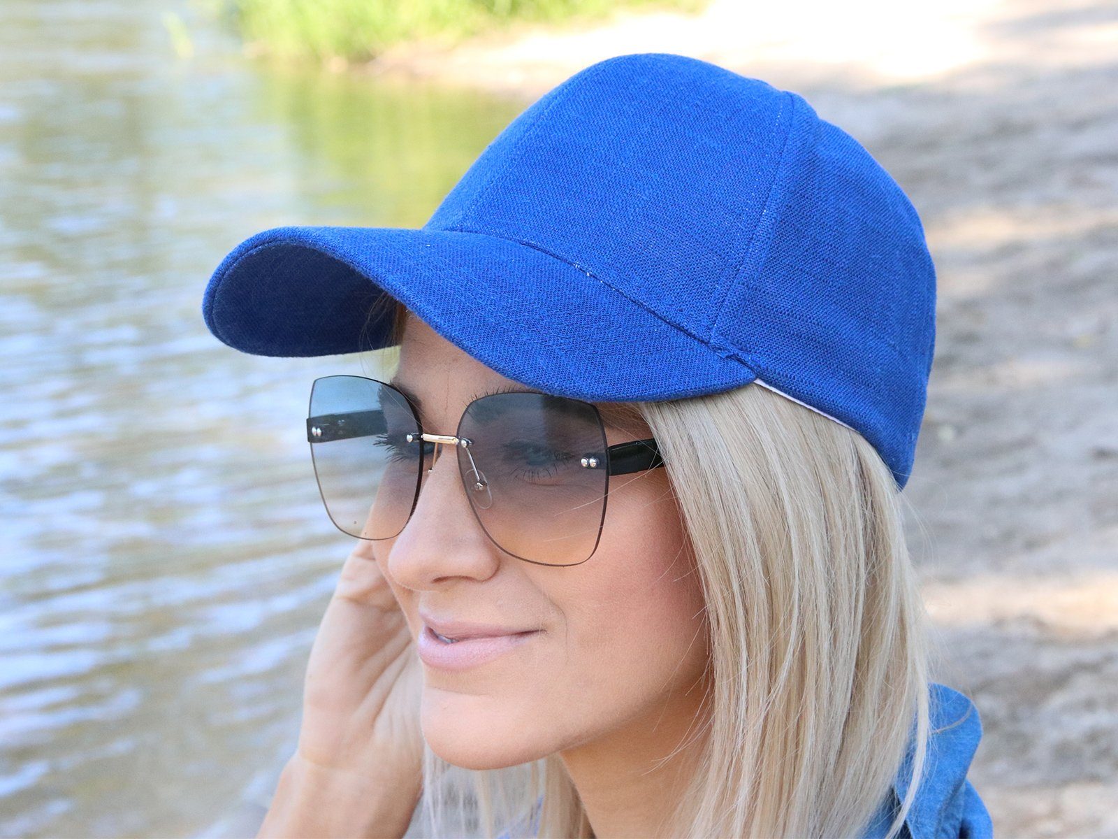 styleBREAKER Sonnenbrille Rahmenlose Rechteckige Sonnenbrille (1-St) Gradient – Bild 3 von 5