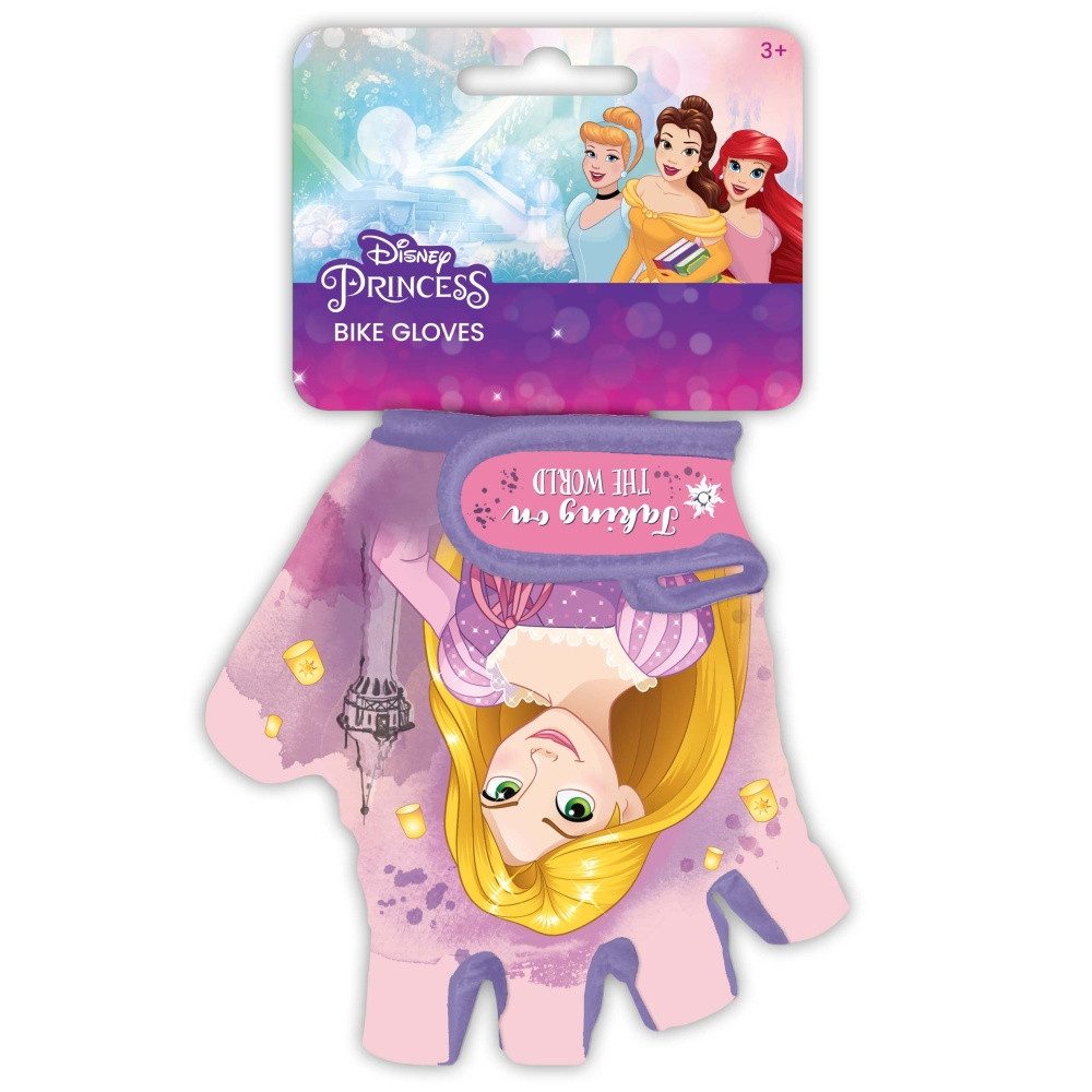 Seven Polska Fahrradhandschuhe Disney Prinzessinnen, Größe S, fingerloser Schutz-Handschuh, rosa