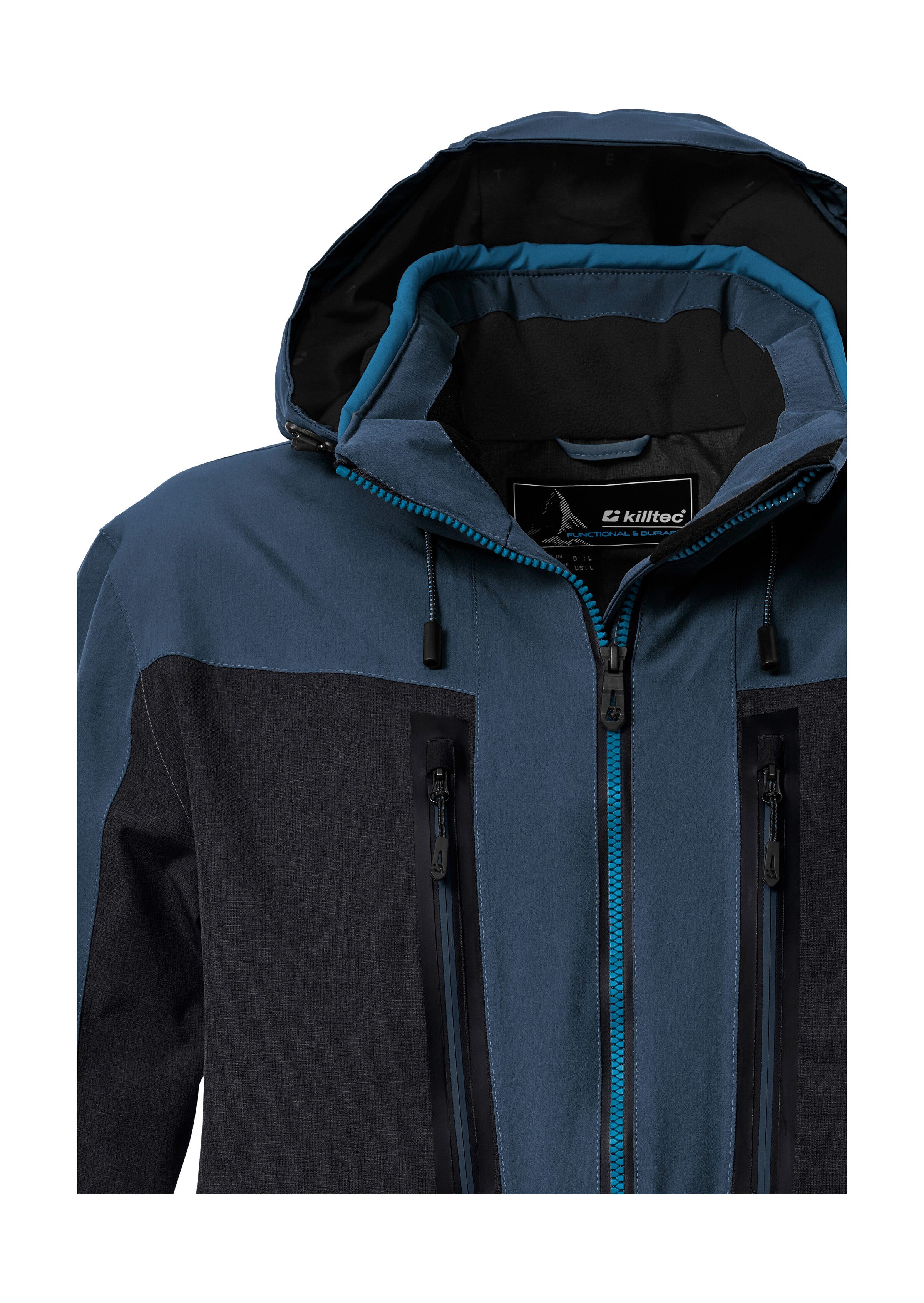 Killtec Skijacke KSW 47 MN SKI JCKT Herren Skijacke: wasserdicht, atmungsaktiv, abnehmbare Kapuze