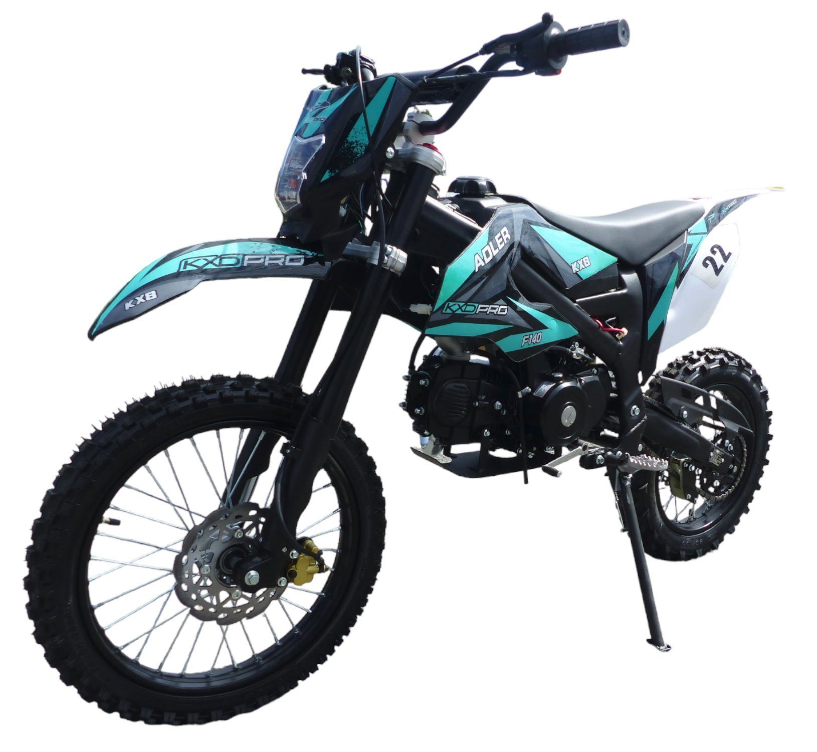 KXD Бруд-Bike 140cc Брудbike Cross Bike Pitbike KXD 612 E-Start 17/14 Zoll Licht