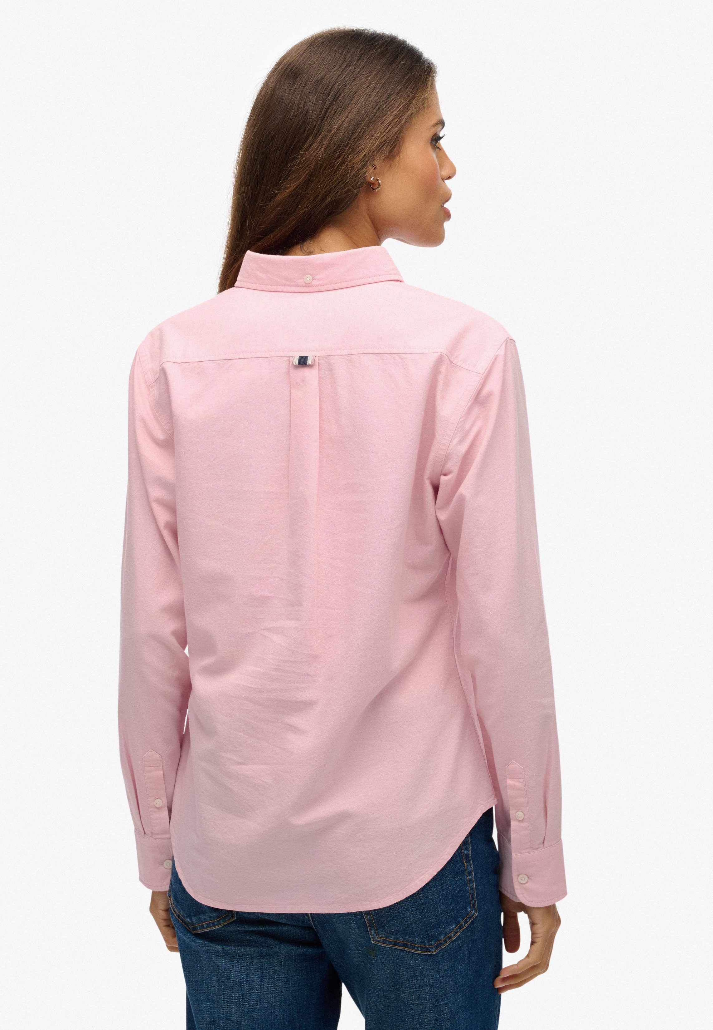 Superdry Hemdbluse SLIM OXFORD BD L/S SHIRT Baumwolle, slim fit – Bild 3 von 5