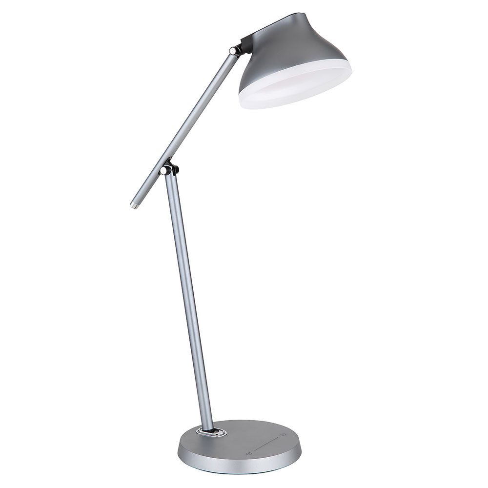GLOBO LIGHTING Schreibtischlampe, LED-Leuchtmittel fest verbaut, Neutralweiß, Tischleuchte Bürolampe Schreibtischlampe LED Touchdimmer Höhe 56 cm