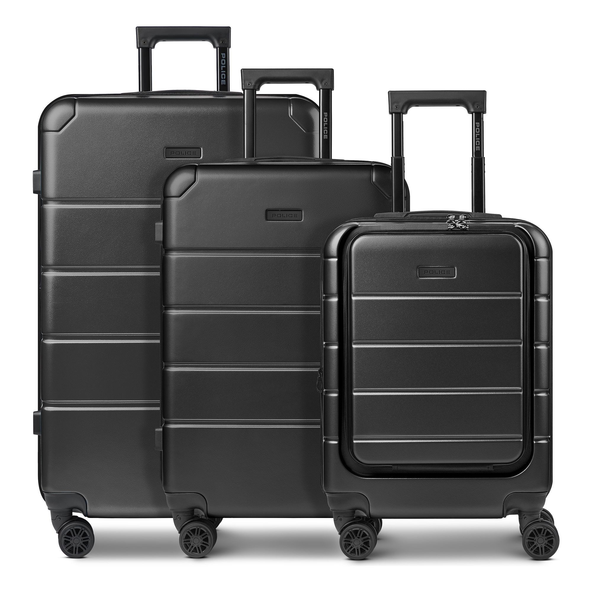 Police Trolleyset Dublin, 4 Rollen, (3-teilig, 3 tlg), ABS