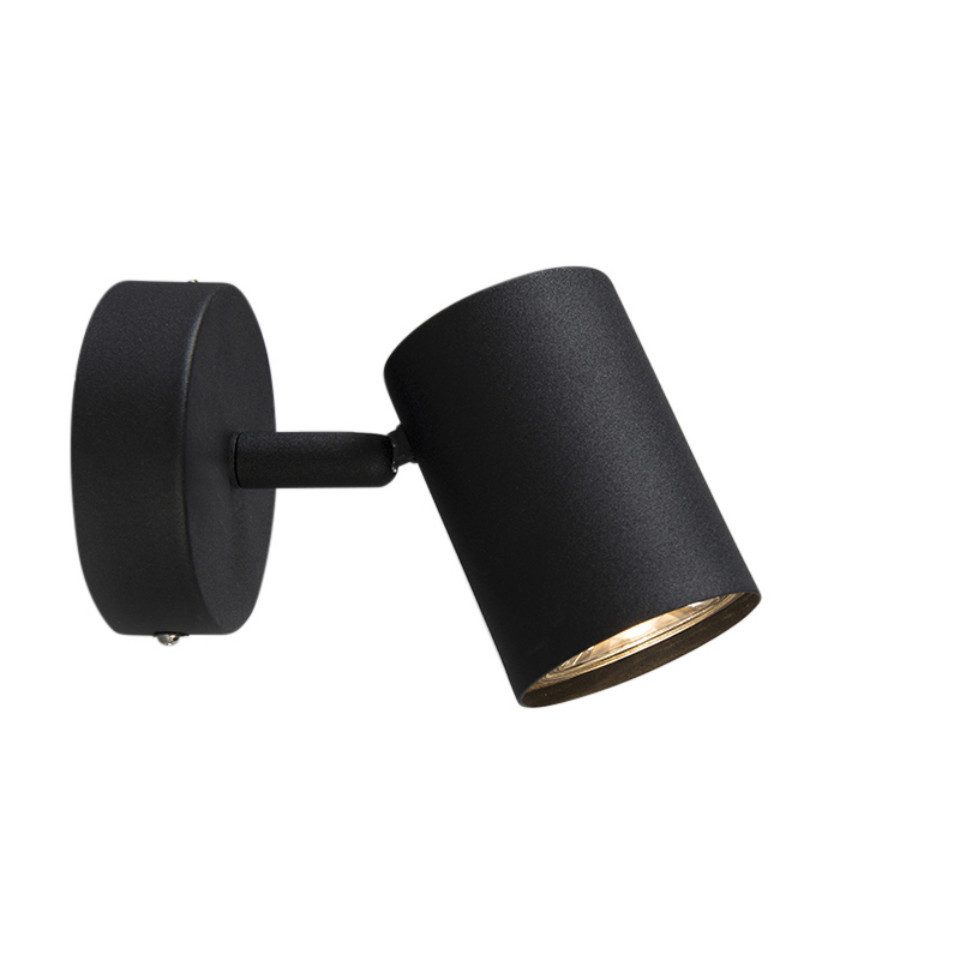 Qazqa LED Aufbaustrahler Jeana, ohne Leuchtmittel, GU10, Schwarz, Modern, S günstig online kaufen