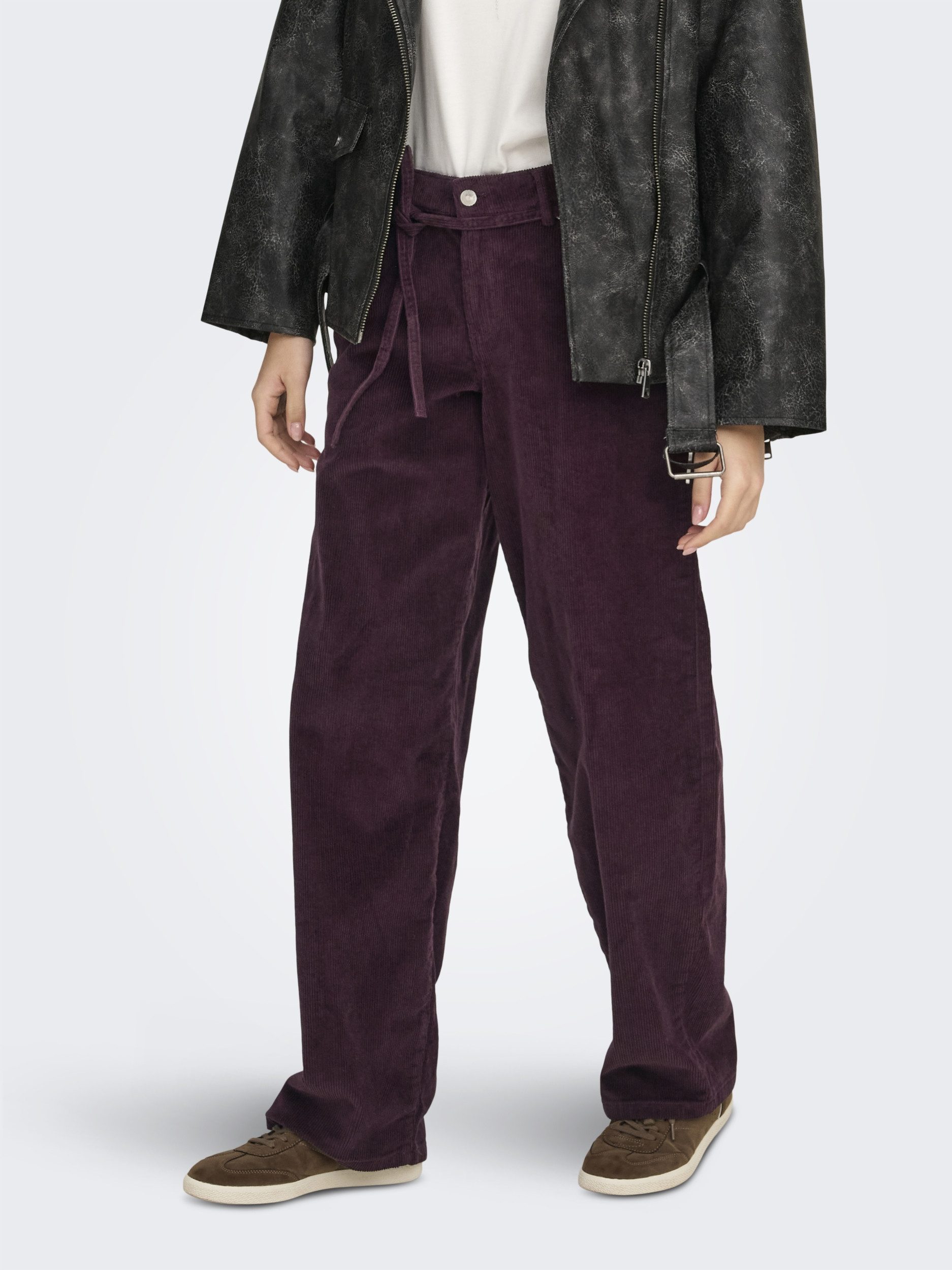 ONLY Stoffhose ONLGIANNA-GLOBAL MW STR BELT CORD P