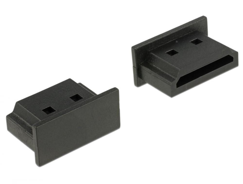 Staubschutz für HDMI A Buchse ohne Griff 10 Stück schwarz Adapter