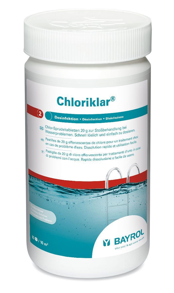 Bayrol Poolpflege Bayrol Chloriklar® 20g Tabs 1kg SCHOCKCHLOR