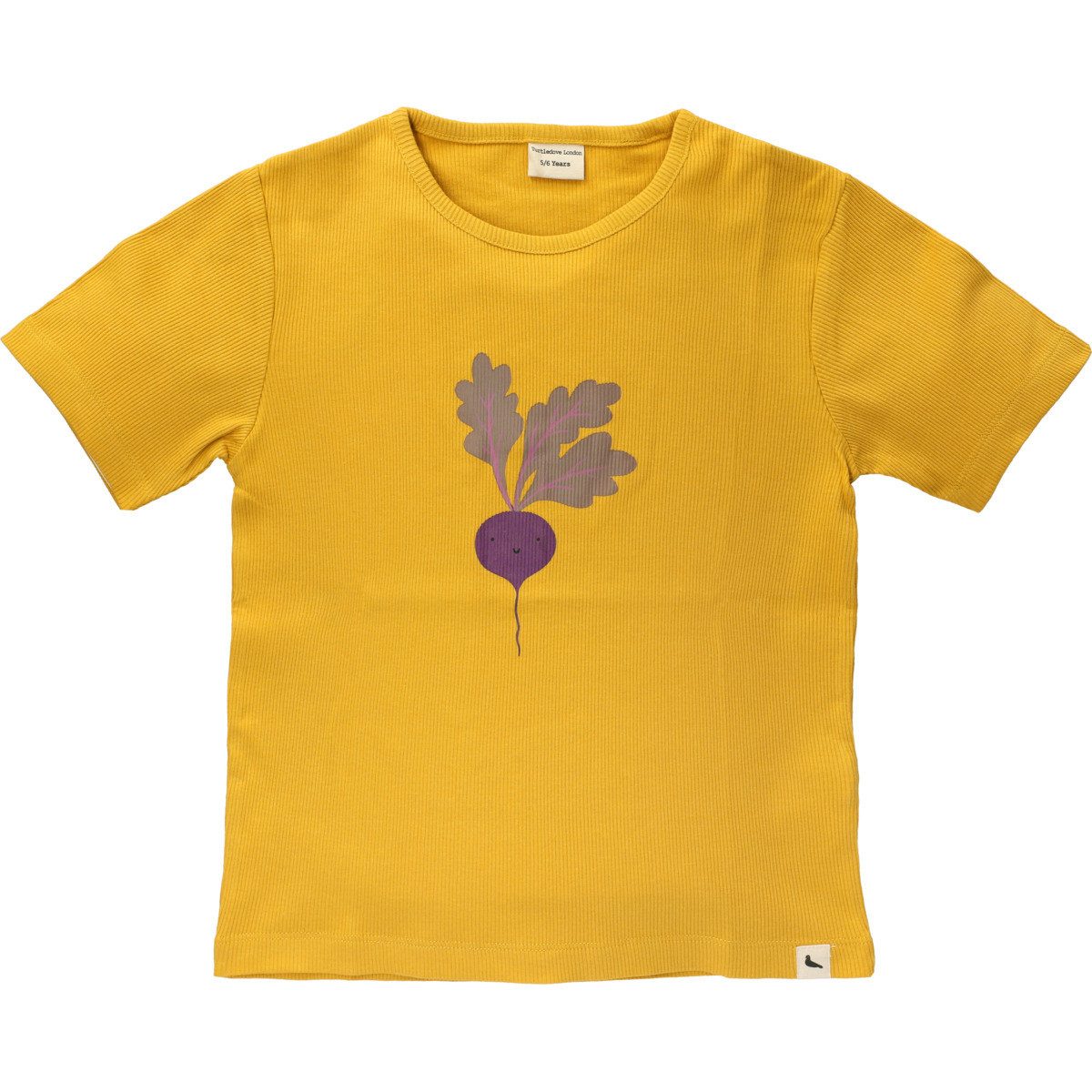 Turtledove London T-Shirt Radieschen Unisex Kinder (1-tlg) Shirt, Oberteil, Leibchen, Funktionsshirt, Shortsleeve Shirt