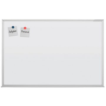 magnetoplan® Tafel Whiteboard 120,0 x 90,0 cm weiß lackierter Stahl, (Set, 1-tlg., Montagematerial, 1 Markerablage), Magnethaftend, beschreibbar