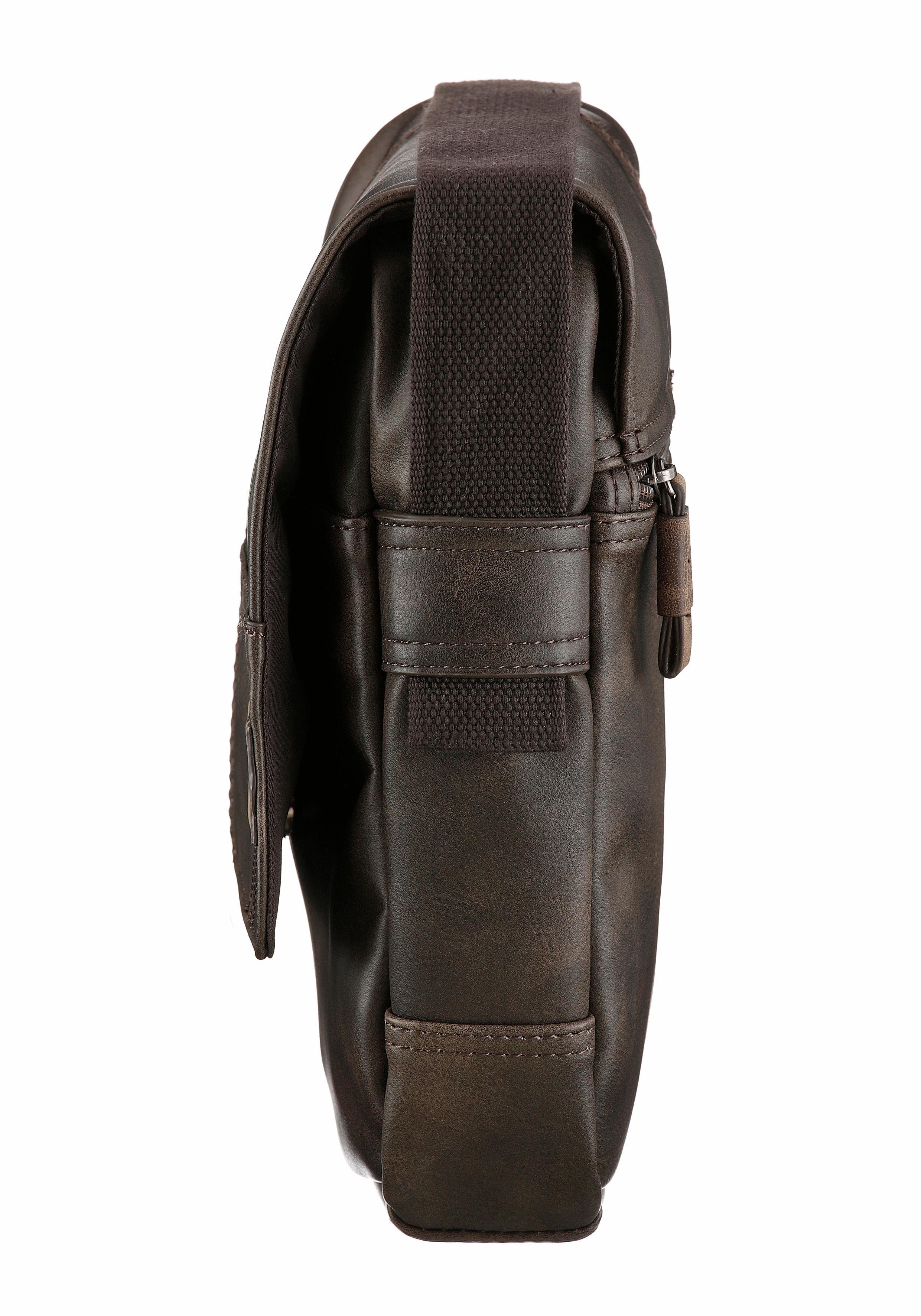 camel active Umhängetasche Laos, praktisch funktionaler Alltagsbegleiter mit vielen sportlichen Details