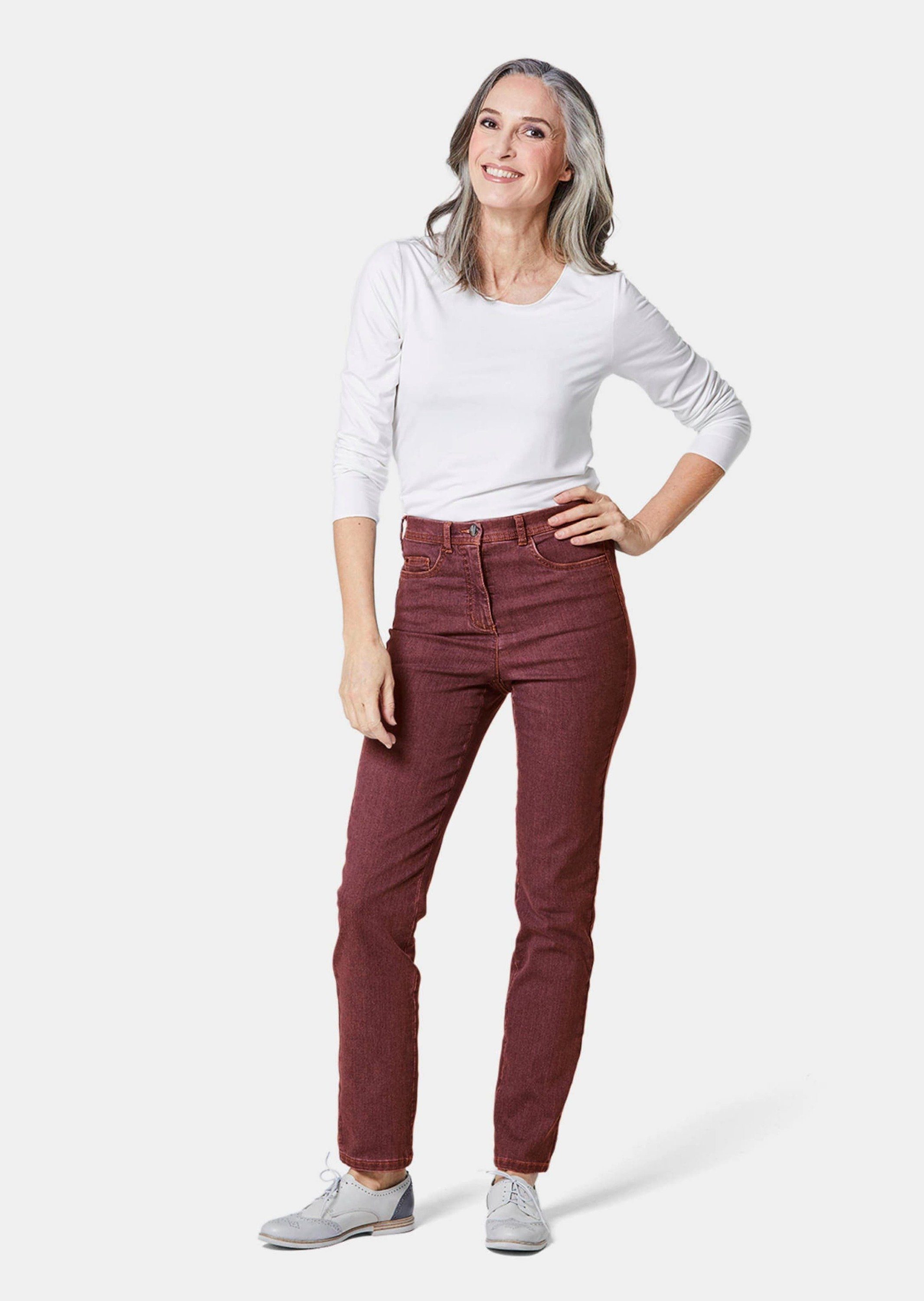 GOLDNER Bequeme Jeans Kurzgröße: Bequeme High-Stretch-Jeanshose günstig online kaufen