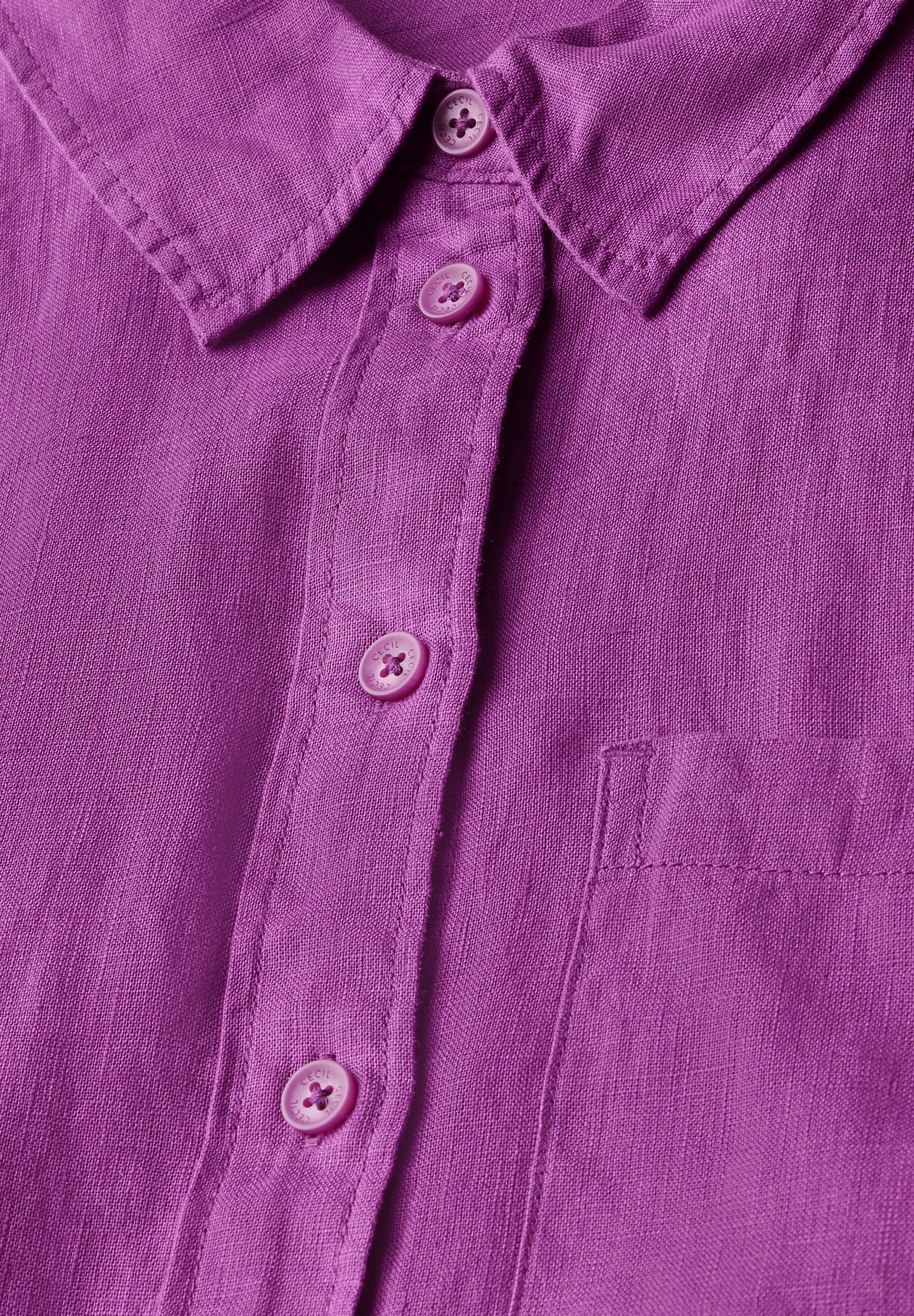 CECIL Blusenshirt LINEN_ Solid Shirt Blouse günstig online kaufen