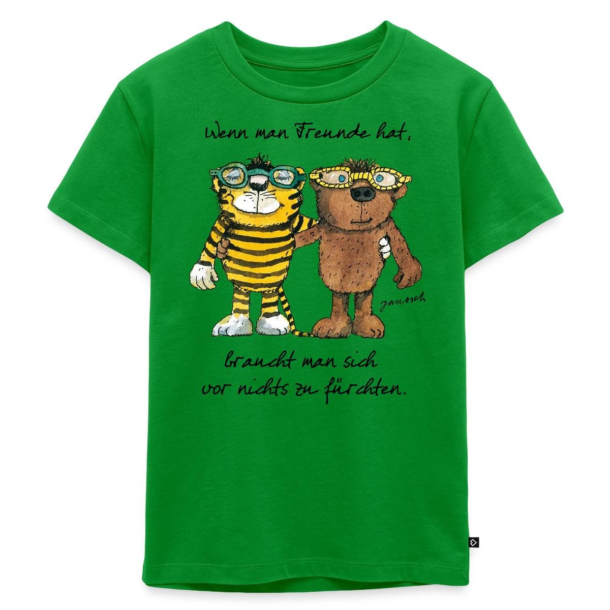 T-Shirt Janosch Tiger Und Bär Wenn Man Freunde Hat Zitat Kinder Premium T-Shir