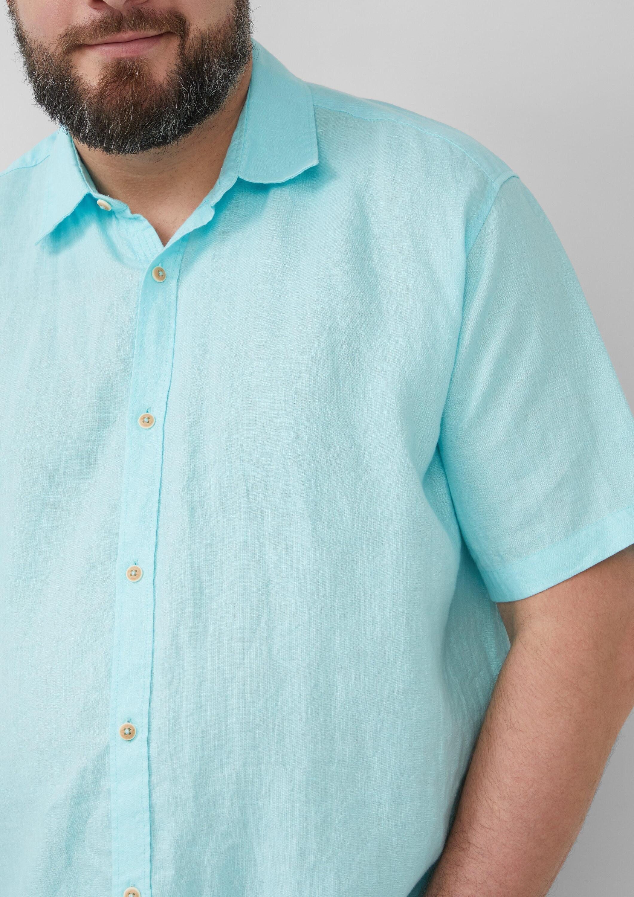 s.Oliver Kurzarmhemd Hemd Regular Fit: Leichtes Kurzarmhemd aus 100% Leinen