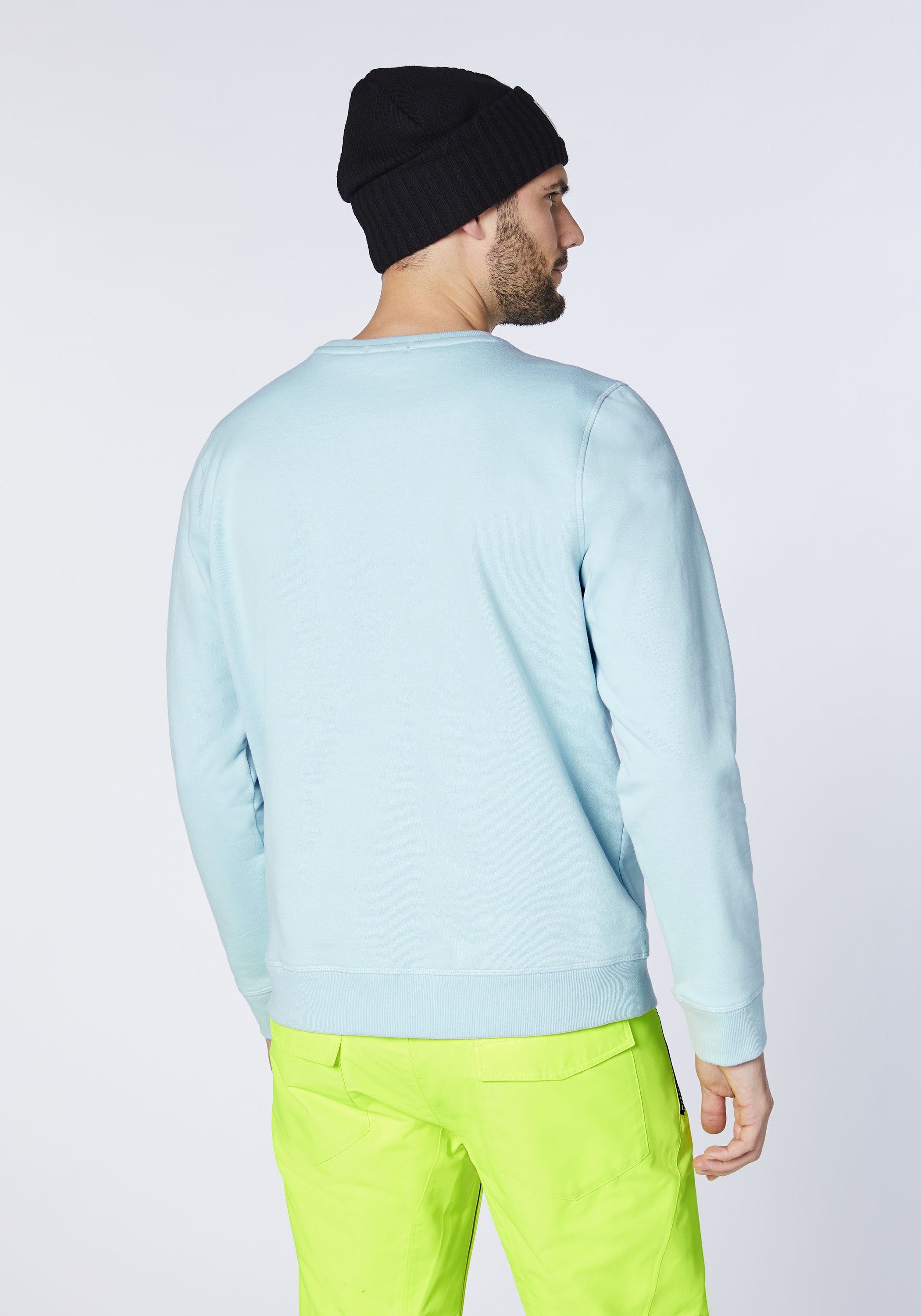 Chiemsee Sweatshirt Sweatshirt im trendigen blau 1 mittel PlusMinus-Design