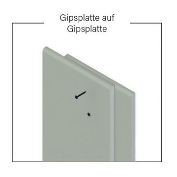 adunox Schnellbauschraube Magazinschrauben Gips/Gips phosphatiert PH2 System Langband, (500 St), 5,5 x 38