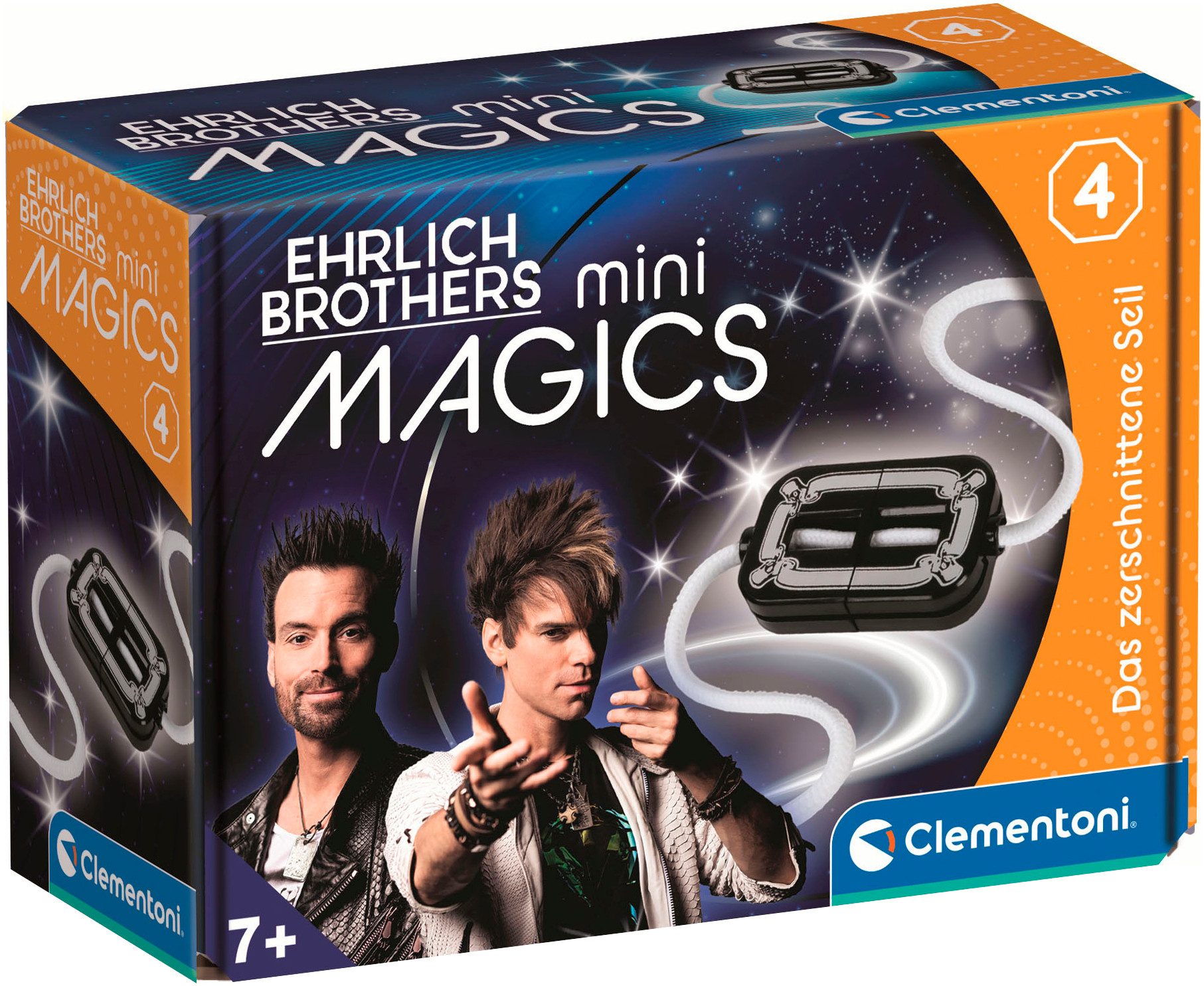 Clementoni® Zauberkasten Ehrlich Brothers, Mini Magics, Das zerschnittene Seil, Made in Europe