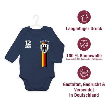 Shirtracer Shirtbody WM Fan Deutschland 2024 Fussball EM Fanartikel Baby
