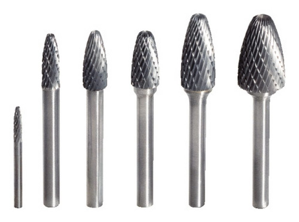 KS Tools Frässtift, HM Rundbogen Form F, 3 mm