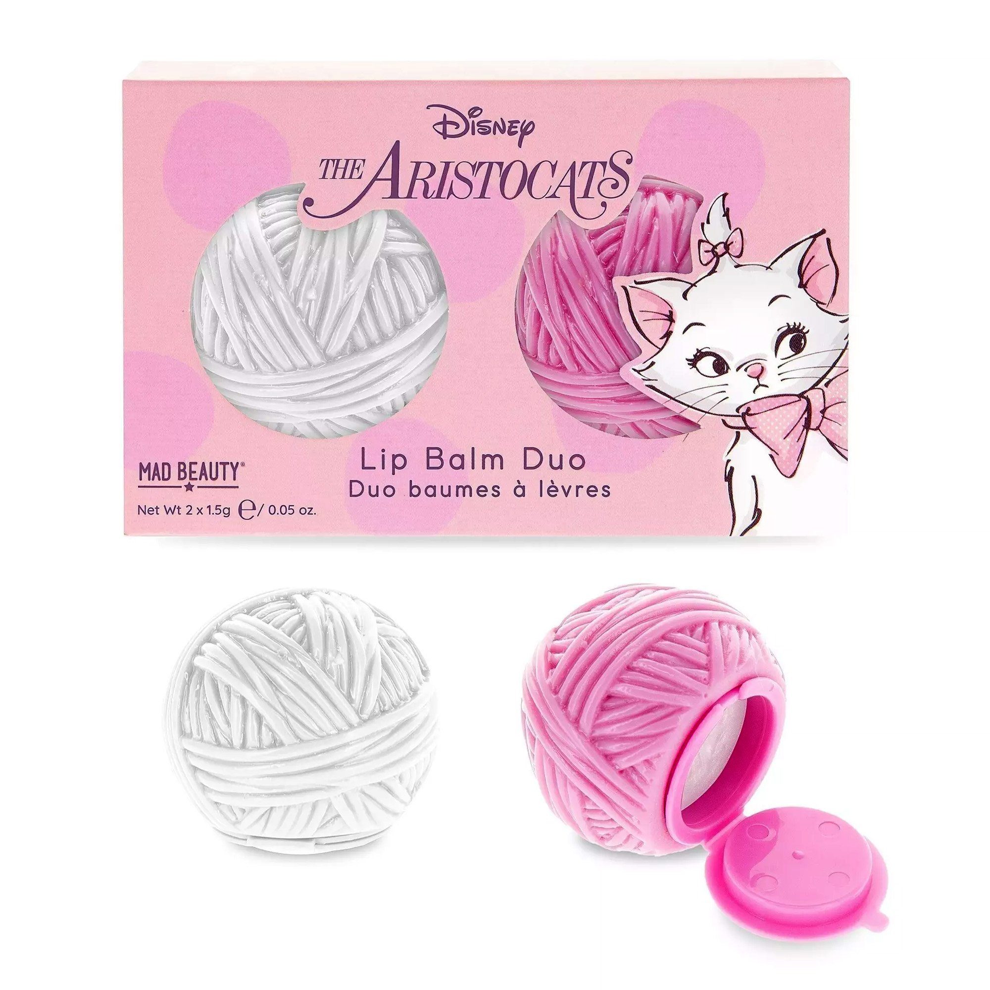 Mad Beauty Lippenbalsam Marie Wollknäuel Duo - Disney Aristocats